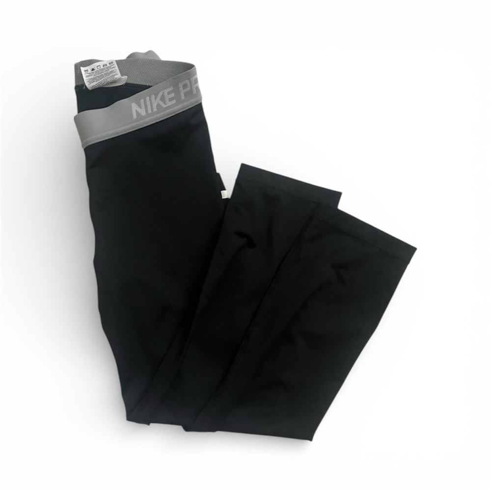 Nike Pro Black and Gray Leggings